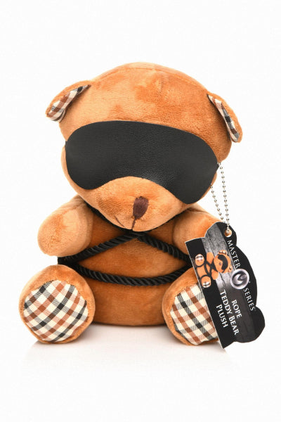Knuffelbeer in bondage-outfit