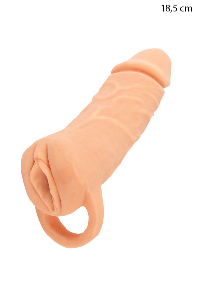 Masturbator en penisverlenger 18,5 cm - Nature Skin
