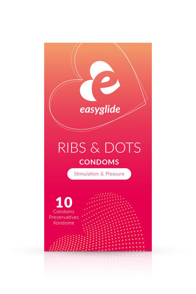 10 Ribs and Dots condooms - EasyGlide