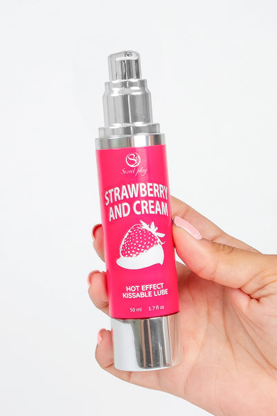 Lubrifiant chauffant goût fraise chantilly - Secret Play