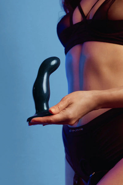 Dildo fingering et vibrant bleu - Strap On Me