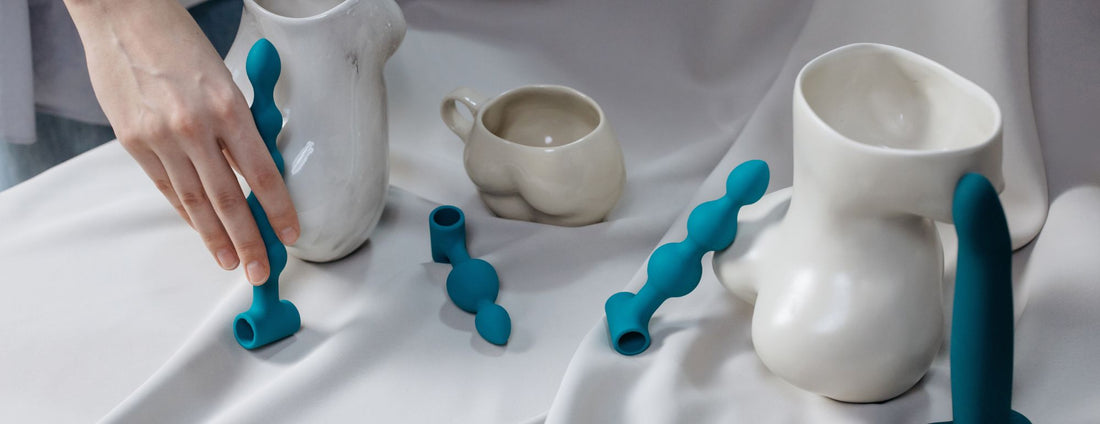 Plugs anals turquoises de différentes tailles