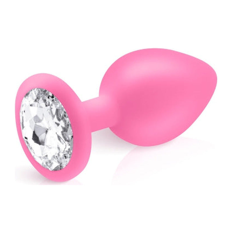 Plug bijou silicone rose L - Hidden Eden