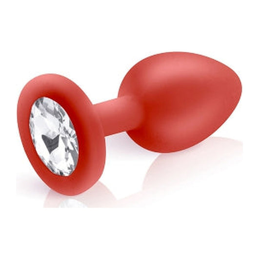 Plug bijou silicone rouge S - Hidden Eden