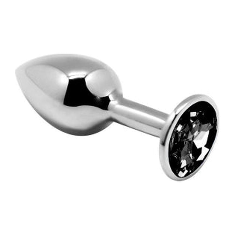 Plug métal bijou noir M - Alive