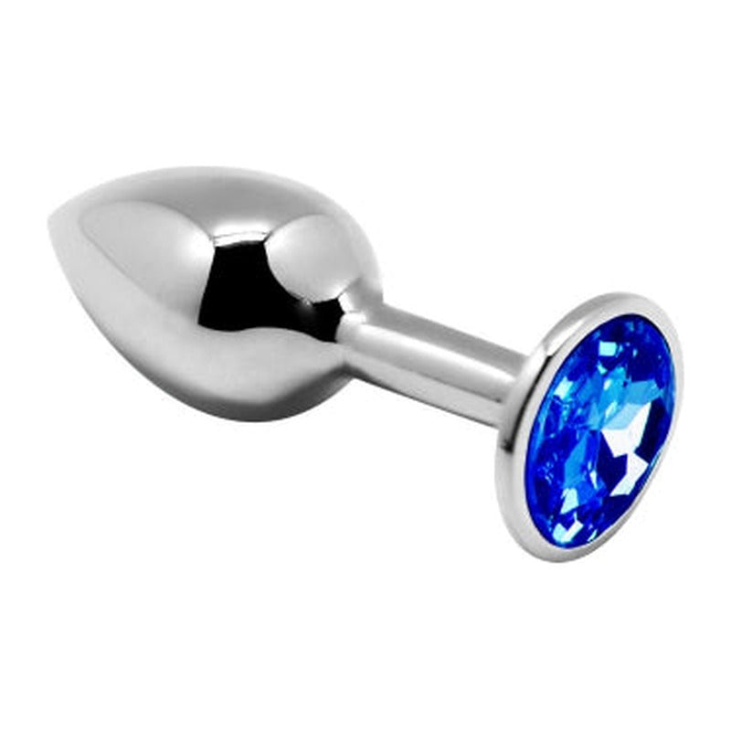 Plug métal bijou bleu L - Alive