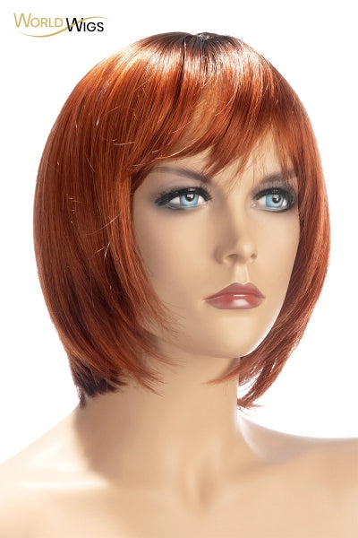 Pruik Alix rood - World Wigs