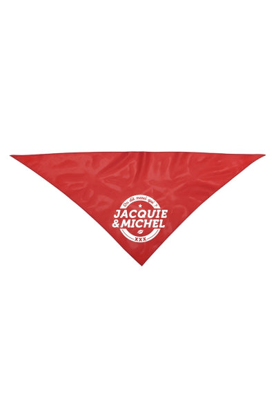 Bandana rouge Jacquie & Michel