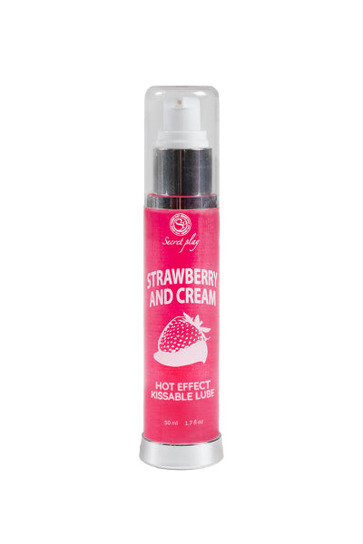 Lubrifiant chauffant goût fraise chantilly - Secret Play