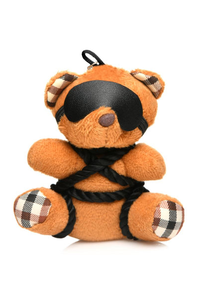 Sleutelhanger Teddybeer in bondage-outfit