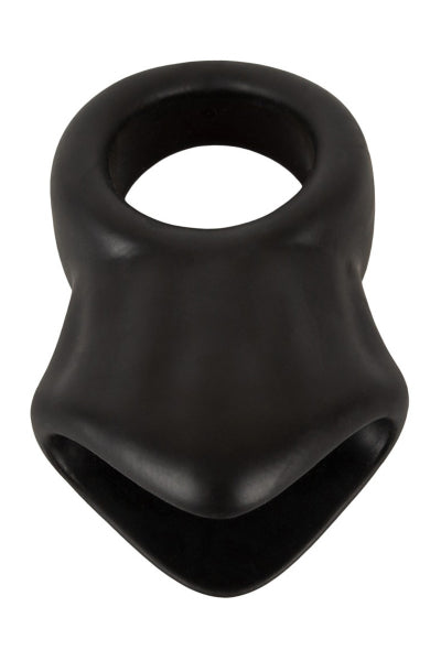 Cock Ring avec Ball Stretcher liquid silicone - Erecto
