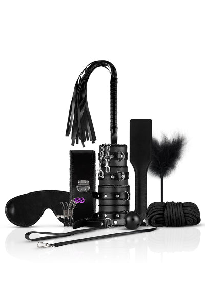 Coffret BDSM  Black Fantasy 10 accessoires - Bedroom Fantasies