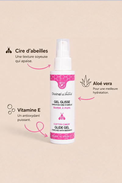 Lubrifiant Bio Barbe à papa 100ml - Divinexstases