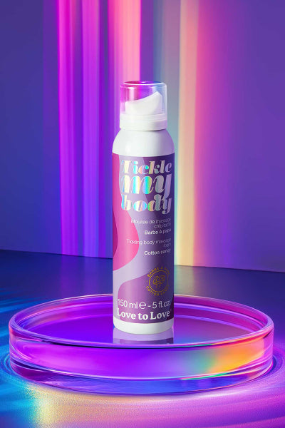 Mousse massage crépitante - barbe à papa