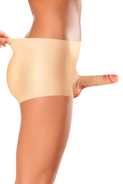 Culotte avec gode réaliste creux