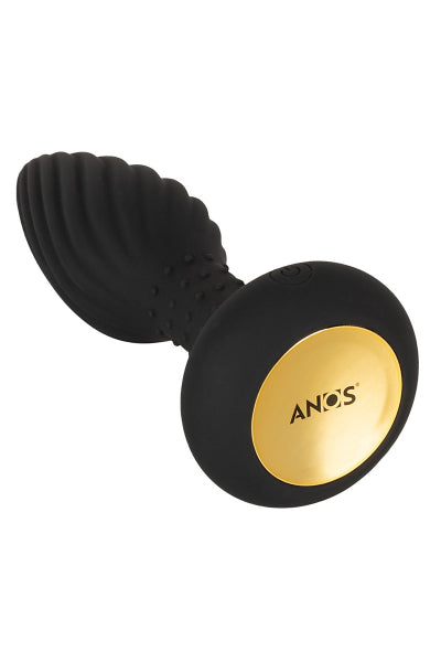 Plug anal vibrant et rotatif télécommandé - Anos