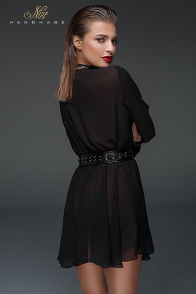 Minirobe choker en mousseline F150