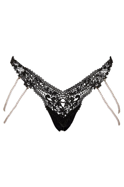 String Rio avec chaines de perles - Cottelli LINGERIE
