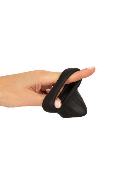 Cock Ring avec Ball Stretcher liquid silicone - Erecto