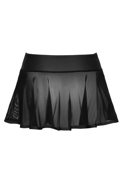 Mini-jupe noire transparente - Cottelli PARTY