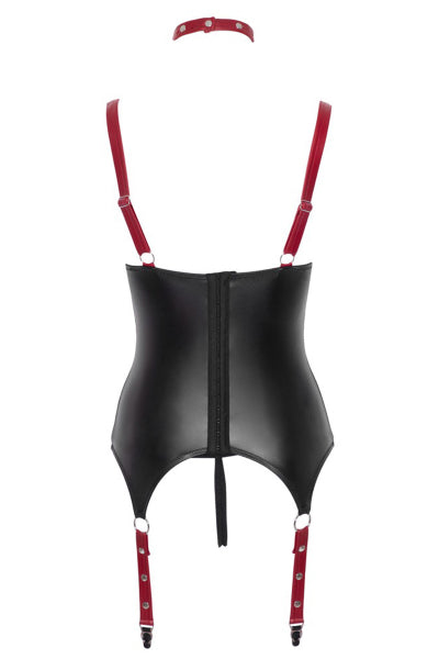 Ensemble ouvert avec collier et menottes - Cotelli Bondage