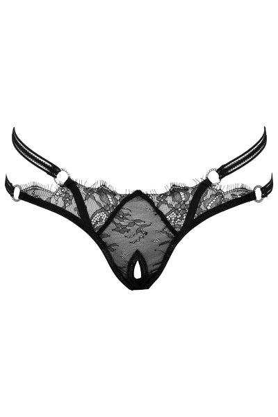 String ouvert Rio noir en dentelle - Cottelli LINGERIE