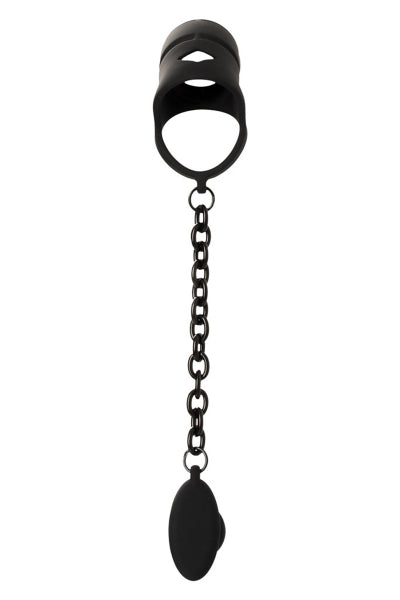 Cage à pénis avec plug anal - Black Velvets