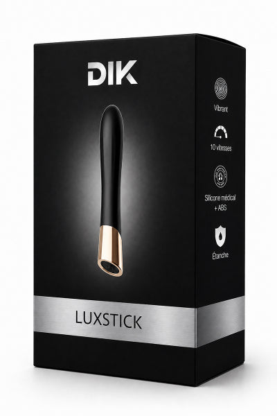 Mini vibro rechargeable en silicone Luxstick - DIK
