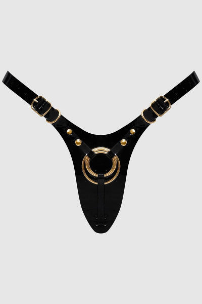 Harnais Fabulous noir vernis - Strap On Me