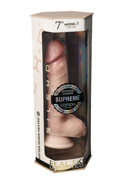 Gode Real Skin Supreme Model 1 flesh 17,8 cm - SilexD