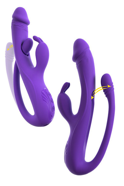 Vibro Rabbit avec tickler flexible - Sweet Smile